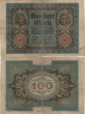 Q5082 Banknote Germany Berlin 100 Mark 1920 - Make Offer