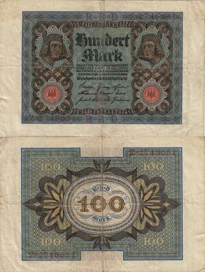 Q5083 Banknote Germany Berlin 100 Mark 1920 - Make Offer