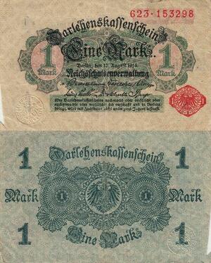 Q5087 Banknote Germany Berlin 1 Mark 1914 - Make Offer 