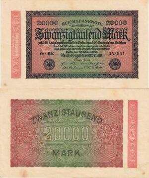 Q5090 Banknote Germany Berlin 20000 Mark 1923 - Make Offer