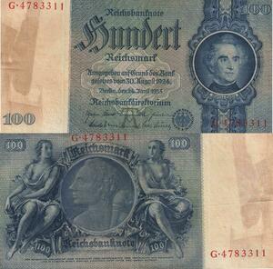 Q5098 Rare Banknote Germany Berlin 100 Mark Justus von Liebig 1935 - Make Offer