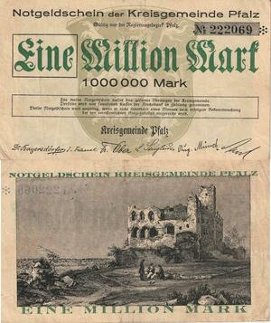 Q5126 Banknote Germany 1 Million Mark Notgeldschein - Make Offer