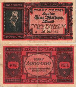 Q5134 Banknote Germany 1 Million Mark Portrait Cassel 1923 - Make Offer