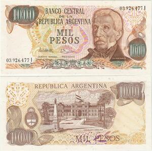 Q5237 Banknote Argentina 10000 Pesos Jose De San Martin 1973-1976 - Offer