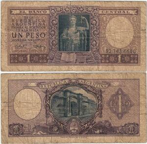 Q5266 Banknote Argentina 1 Peso Liberty Casa de Moneda - Make Offer