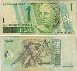 Q5309 Banknote Brazil 1 Real Hummingbird 2003 - Make Offer