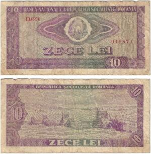 Q5842 Banknote Romania 10 Lei 1966 -> Make offer