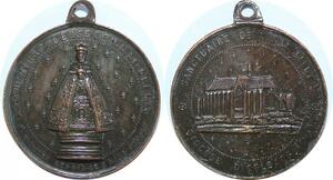 Q6482 Médaille Notre Dame de Clery Sanctuaire Diocèse Orléans SUP