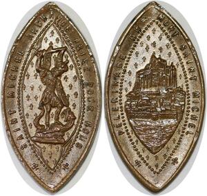Q6580 Médaille Saint Michel Archange Pelerinage Mont-St-Michel SUP