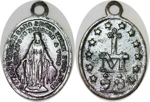Q6588 Médaille O Marie Priez pour nous coeurs Marie Jesus ->Make Offer