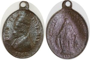 Q6625 Medal Vatican Papal States Pie IX Pont Max 1846