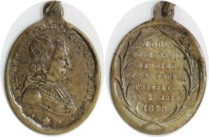 Q6628 Médaille Affre Archeveché Denis Auguste Paris 1848 