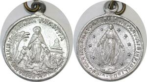 Q6633 Medal Vatican Papal States Jesus Marie Sancta Infantia AU