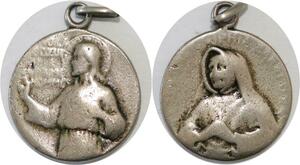 Q6647 Medal Vatican Papal States Saint Sophia Silvered   