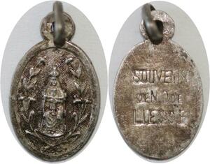Q6648 Médaille Notre Dame De Liesse Marie Silvered
