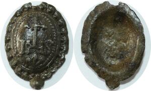 Q6669 Rare Medal IHS Blason Compagnie Jésus 16-17th Century