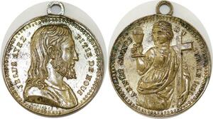 Q6706 Medal Vatican Papal States Jesus Christ Annee Sainte Jesus 1826   