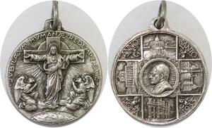 Q6719 Medal Vatican Papal States Pie XI  Anno Sancto Roma 1933 Jubileum AU