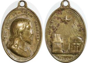 Q6721 Médaille Vatican Spiritus Est qui Vivificat Jesus Christ 