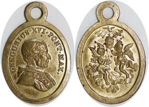 Q6738 Medal Vatican Papal States Gregory XVI Angels 1831-1846 AU > Offer