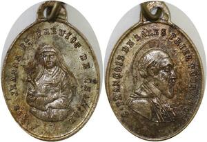 Q6799 Médaille St François of Sales arch. Genève St Jeanne Frémiot > Offer
