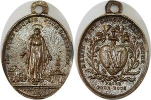Q6809 Médaille Coeur Marie a été concue sans péché 1830 Gant Gant I V