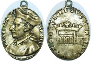 Q7009 Very Rare Medal Italy Cardinal Borromeoeo Acheveque Milano Canonici