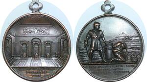 Q7011 Medal Vatican Papal States St Pauli Chapelle trois Fontaines Rome SUP