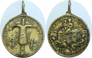 Q7021 Rare Medal Vatican Papal States V de Loreto Cristo de Sirolo > Offer