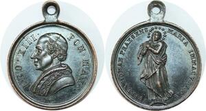 Q7076 Medal Vatican Papal States Leo XIII Tvtela Romae Praesens UNC > Offer