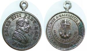 Q7079 Medal Vatican Papal States Leone XIII Pont Max 1887 AU > Offer