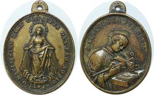 Q7090 Medal Vatican Papal States Vierge Marie St Aloysius AU > Make Offer