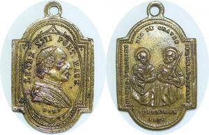 Q7092 Medal Vatican Papal States Leone XIII Jubileum 1886 AU > Make Offer