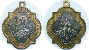 Q7095 Rare Medal Vatican Papal States Leone XIII Jesus Rome 1900 > Offer