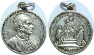 Q7102 Medal Vatican Papal States Leo XIII Reine St Rosaire AU > Make Offer