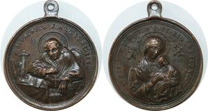 Q7107 Medal Vatican Papal States St Alphonse St Maria de Perpetuo AU >Offer