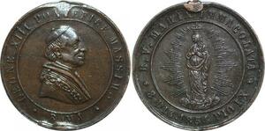Q7110 Medal Vatican Papal States Leone XIII Marie Rome Pie IX 1854 > Offer