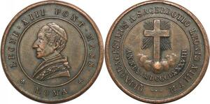 Q7112 Medal Vatican Papal States Leone XIII Pont Max 188 > Make Offer