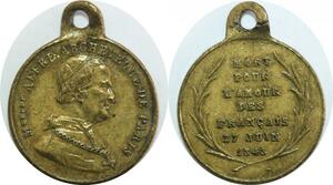Q7819 Medaille Monsegnieur Denis-Auguste Affre Archbishop Paris 1848 AU   