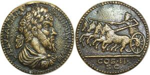 Q7827 Medal Roman Empire Lucius Verus Chariot Quadrige 161 169 > Offer