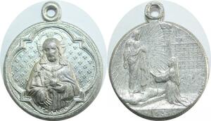 Q7834 Médaille Jesus Maria Assomption Penin Lyon > Make Offer