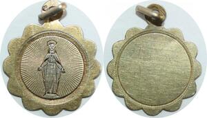 Q7842 Vatican France Engraved Vierge Marie Maria Silvered > Make Offer