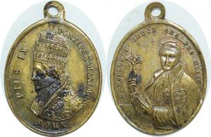 Q7860 Medaglia Vatican Papal States Pius IX 1846 1878 St Paul Rome > Offer