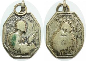 Q7869 Medaglia Vatican Papal States Sanct Luc Ihs Jesus Maria Silver >Offer