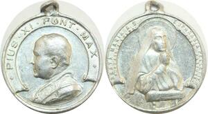 Q7876 Medaglia Vatican Papal States Pius XI Beata Maria 1922 1939 > Offer