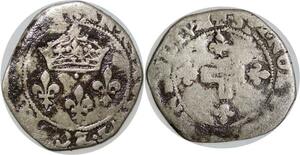 Q7917 Rare Double Sol Parisis Charles IX 1er type 1572 Lyon Argent -> Offer