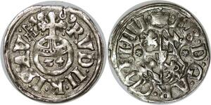 Q7926 Rare Germany Ernst von Bayern Hildesheim 1/24 Thaler Rudolf II 1609  