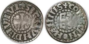 Q7948 Maine Comté Denier Herbert I Eveille-Chien 1015-1036 Mansois Dei Vivi