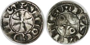 Q7968 Comté de la Marche Denier Hugues IX 1199-1219 Argent > Make Offer