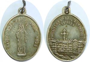 Q8279 Médaille Fontaine de St Rose Ervauville Loiret Silvered Argenté SUP